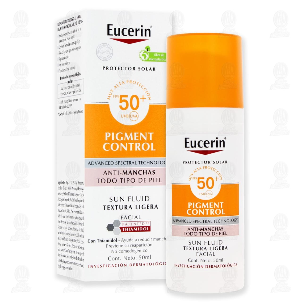 Eucerin Protector Solar Facial FPS 50+ Anti Pigment Sun, 50 ml. image number 3
