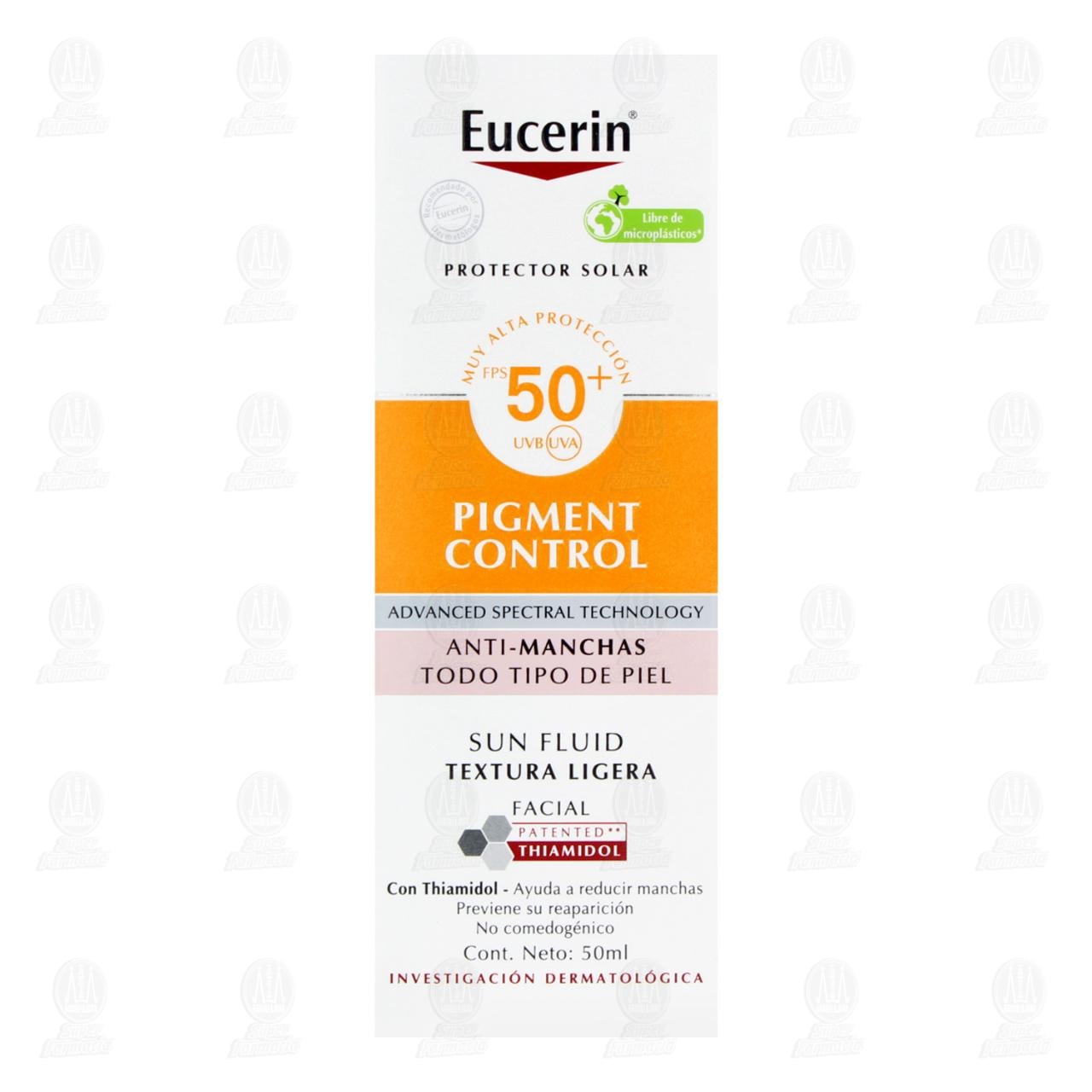 Eucerin Protector Solar Facial FPS 50+ Anti Pigment Sun, 50 ml. image number 1