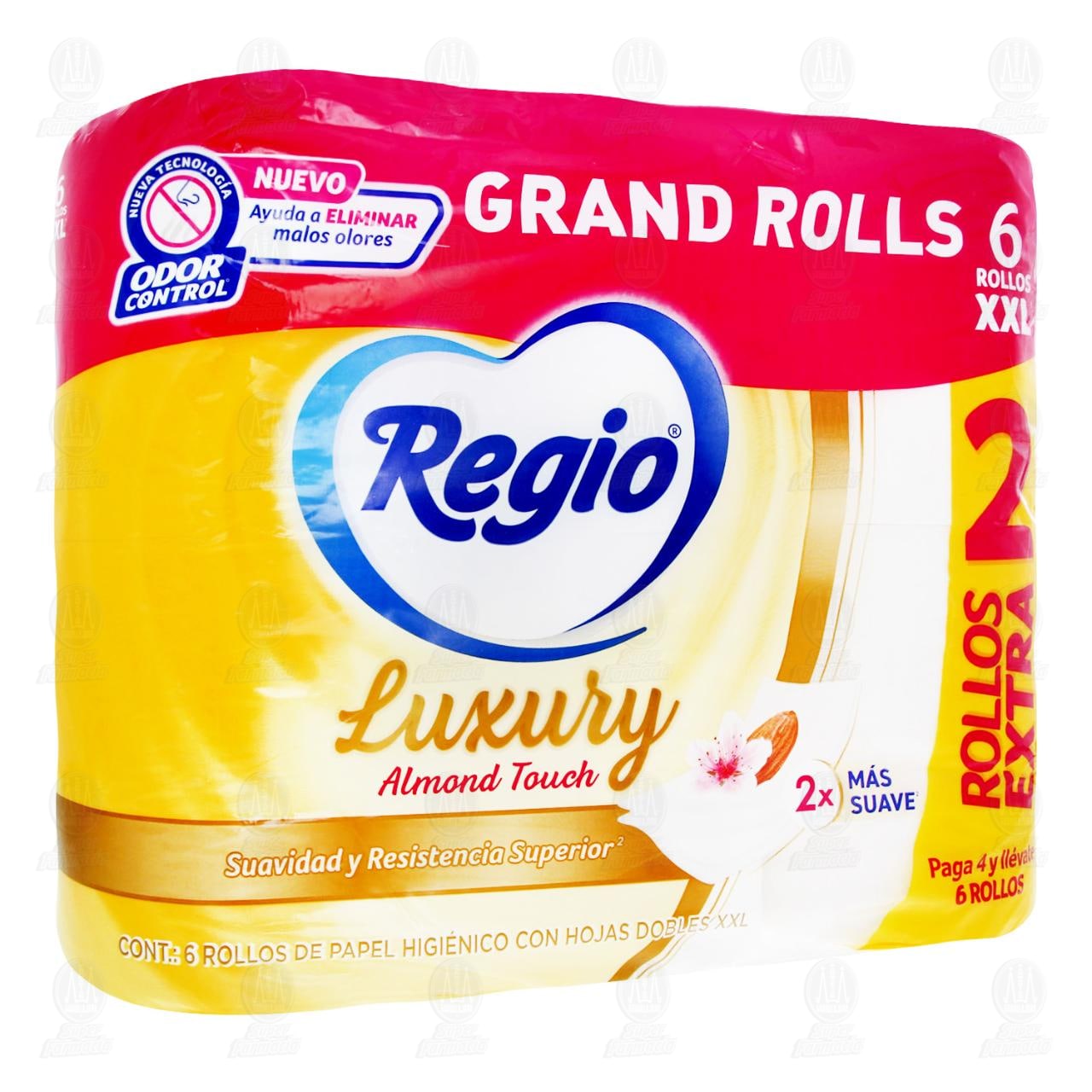 Imagen para Papel Higiénico Regio Almond Touch, 6 pzas.