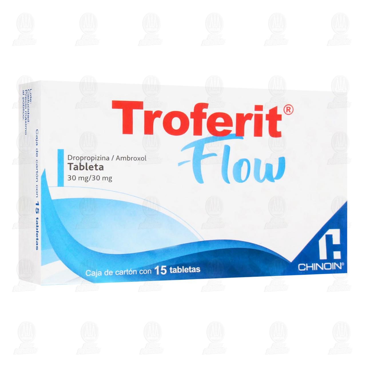 Troferit Flow 30mg/30mg, 15 Tabletas. image number 0