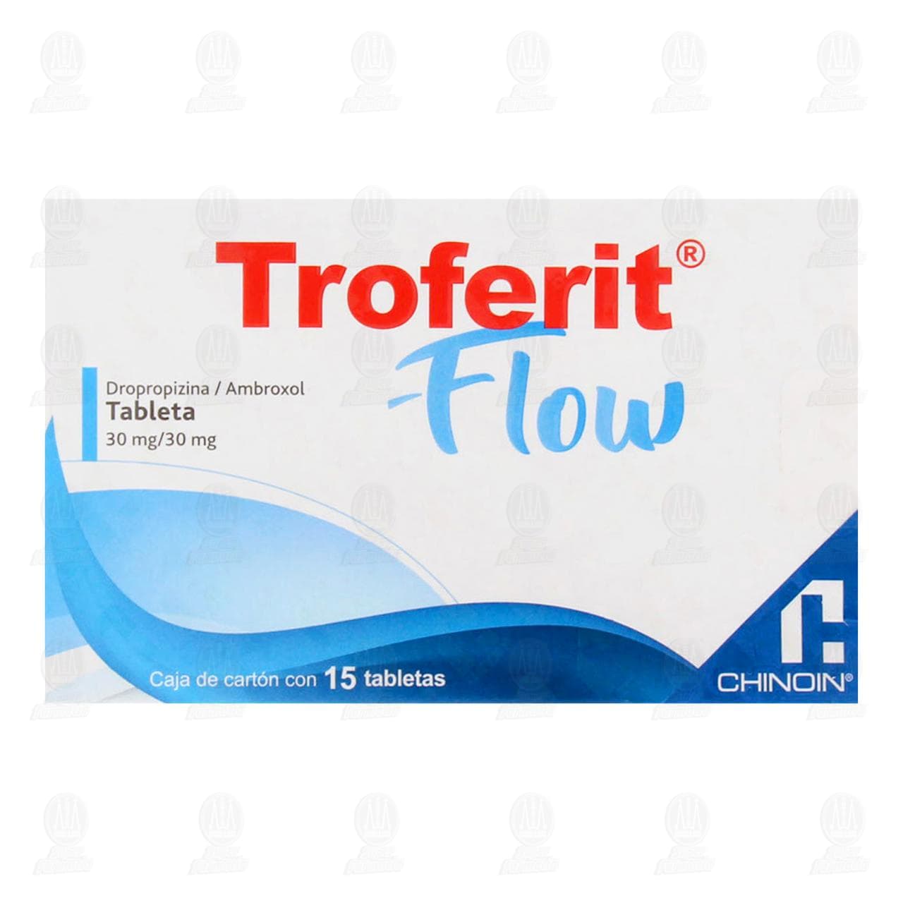Troferit Flow 30mg/30mg, 15 Tabletas. image number 1