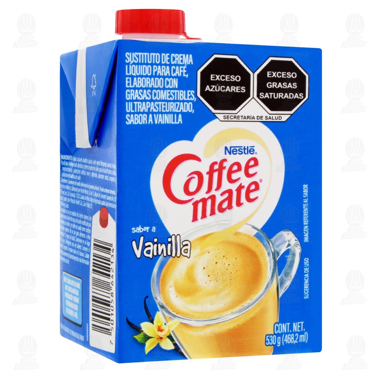 Sustituto de Crema para Café Coffee Mate Líquido Sabor Vainilla, 530 gr.