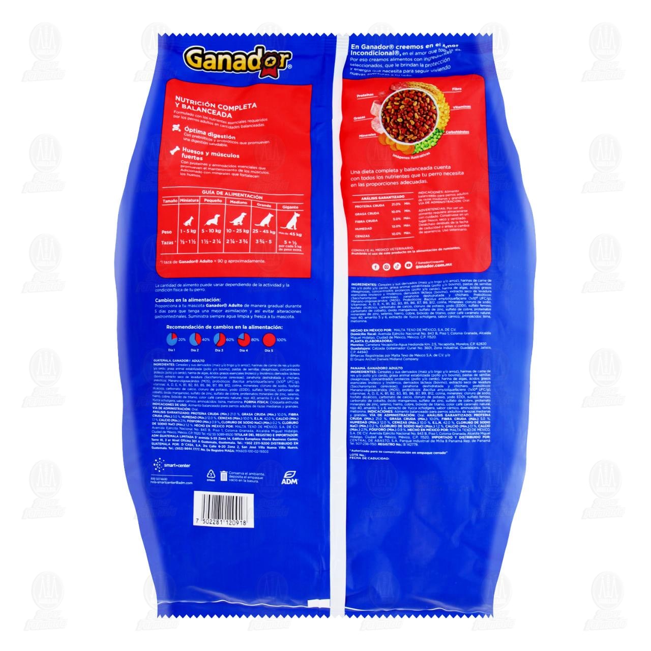 Croquetas Ganador para Perros Adultos de Razas Medianas y Grandes, 2 kg. image number 1