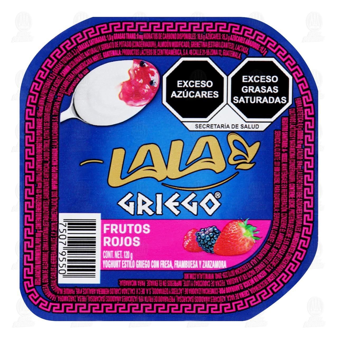 Imagen para Yoghurt Lala Griego Frutos Rojos, 120 gr.