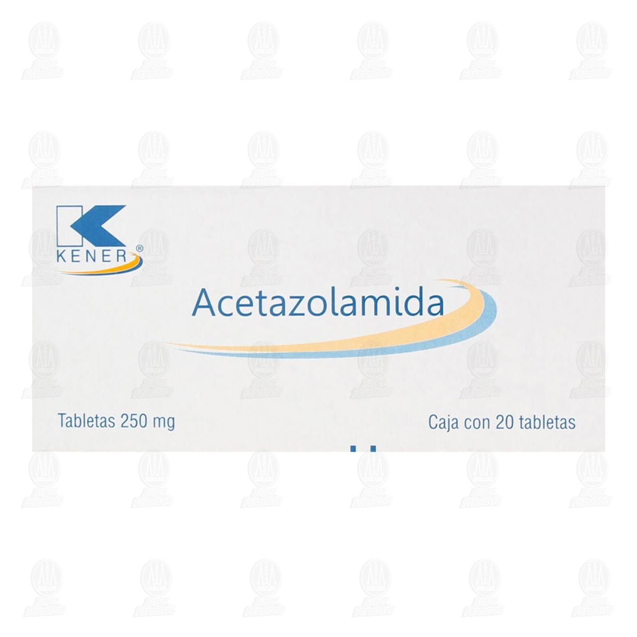 Acetazolamida 250 mg, 20 Tabletas. image number 1