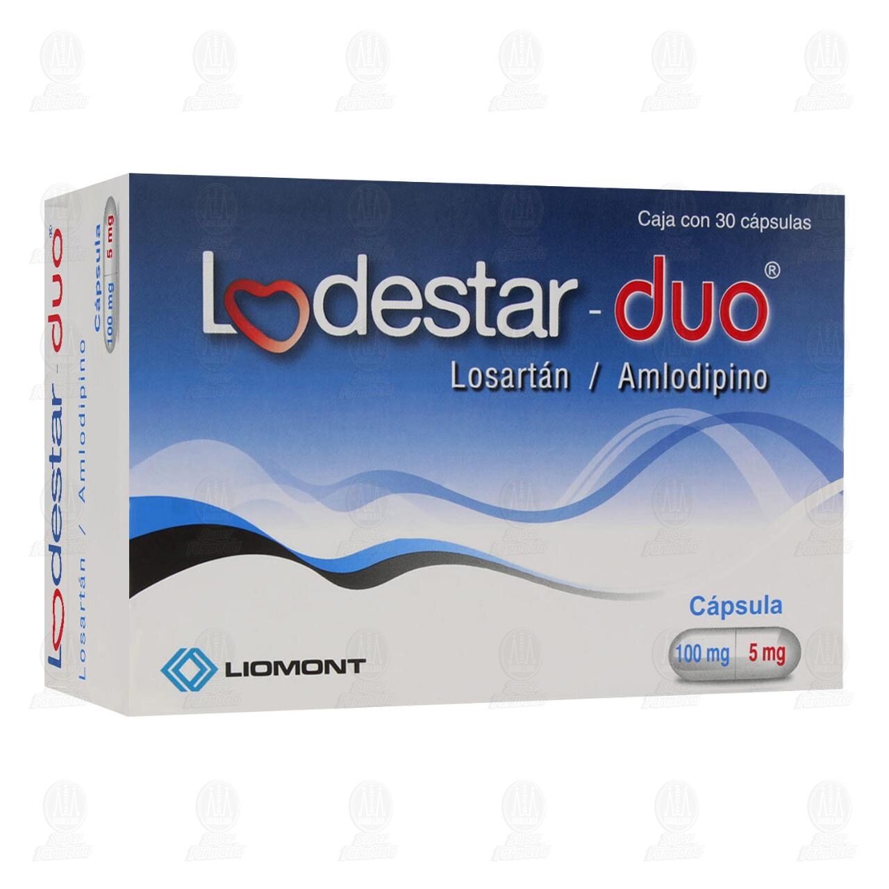 Lodestar Duo 100mg/5mg, 30 C&aacute;psulas.