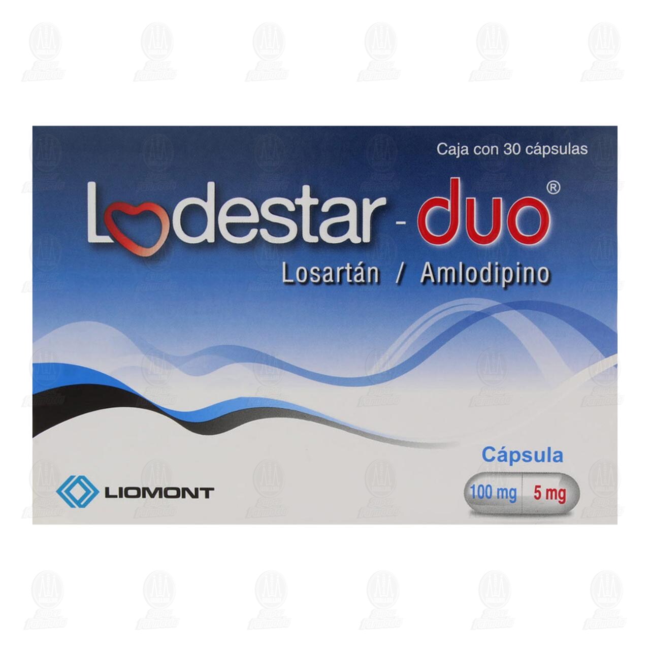 Lodestar Duo 100mg/5mg, 30 C&aacute;psulas. image number 1