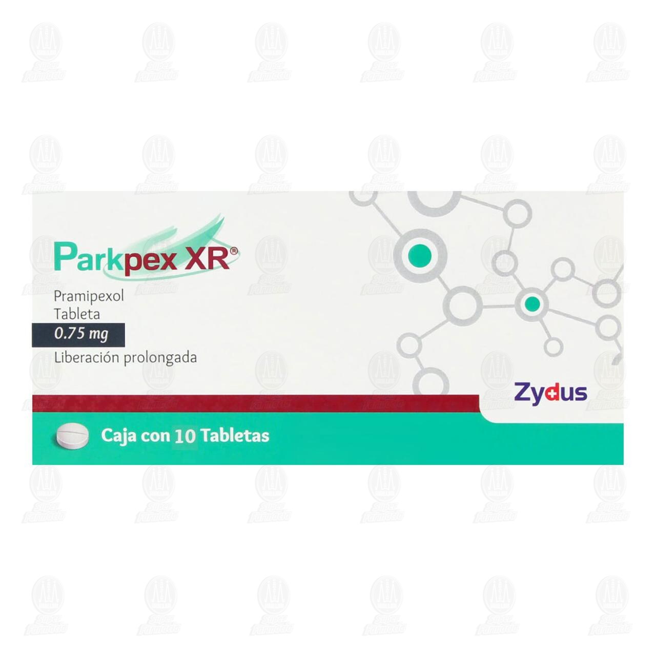 Parkpex XR 0.75 mg, 10 Tabletas. image number 1