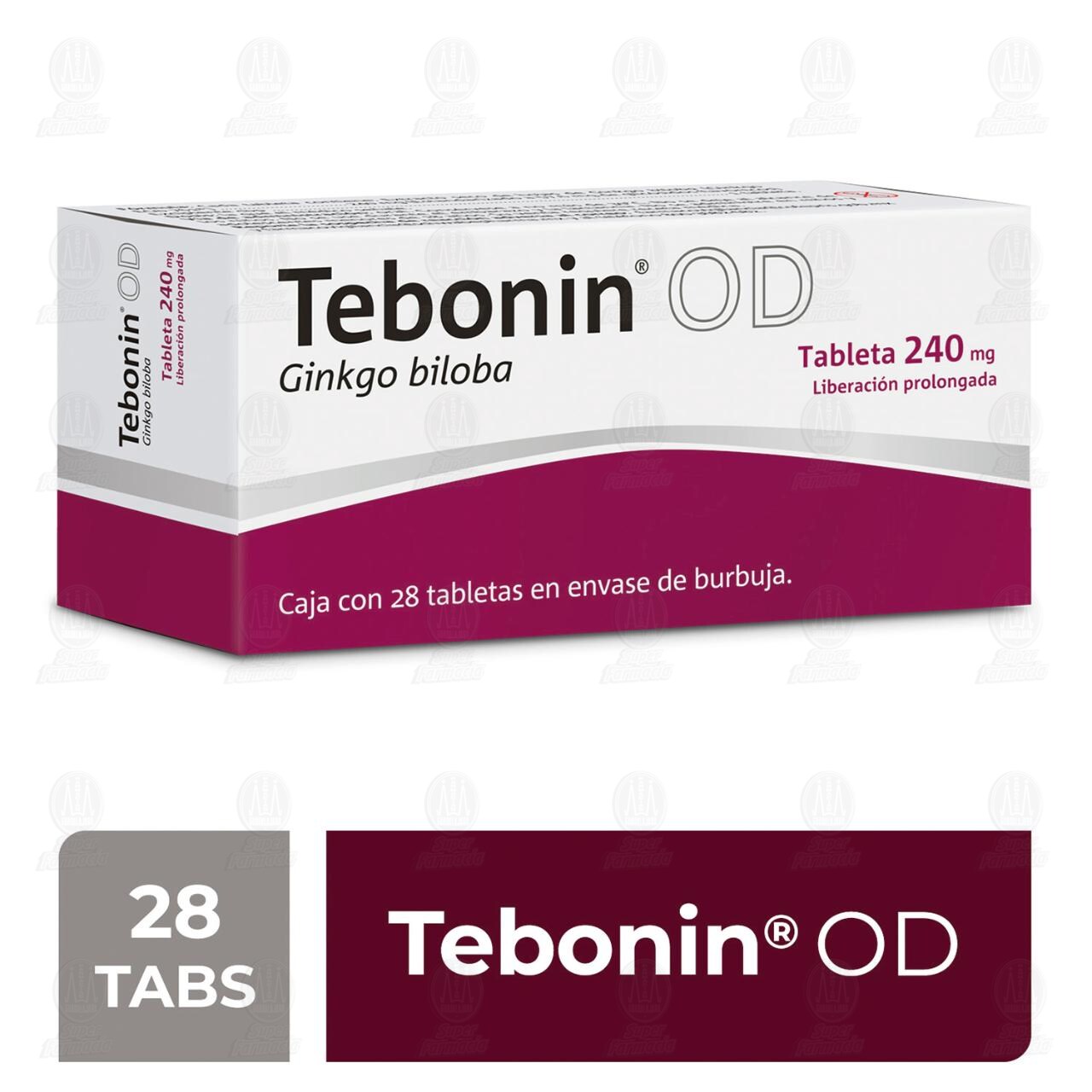 Tebonin OD 240 mg, 28 Tabletas. image number 2