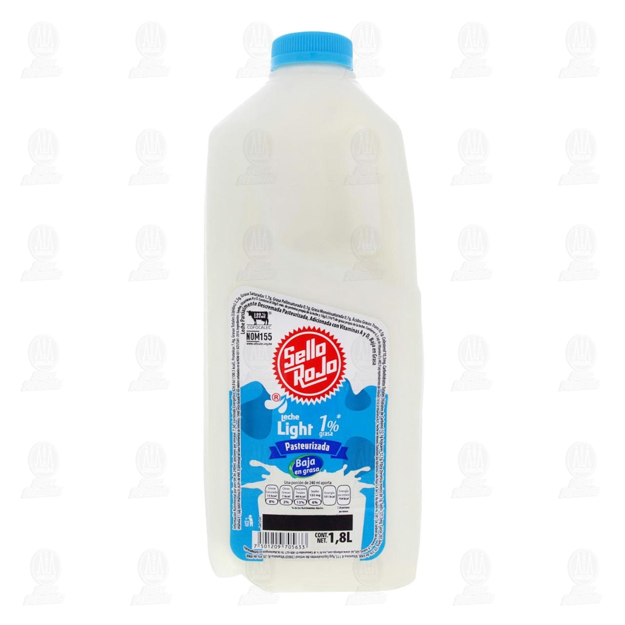 Leche Descremada Light Sello Rojo 1% Grasa, 1.8 l. image number 1