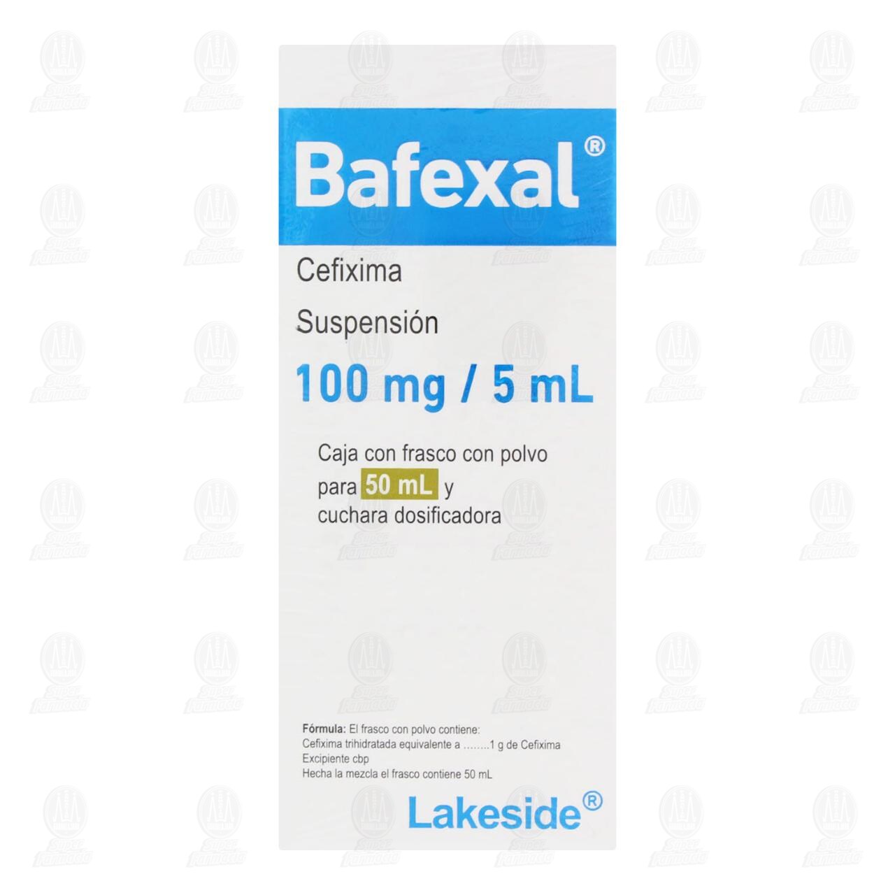 Bafexal 100mg/5ml Suspensi&oacute;n, 50 ml. image number 1