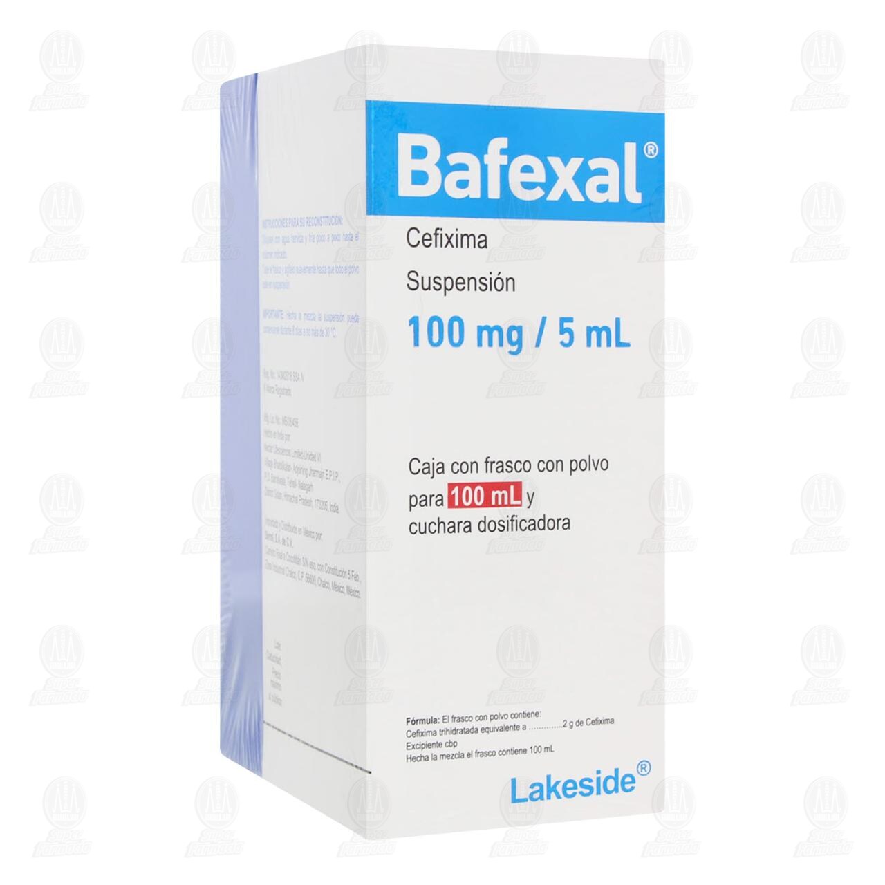 Bafexal 100mg/5ml Suspensi&oacute;n, 100 ml. image number 0