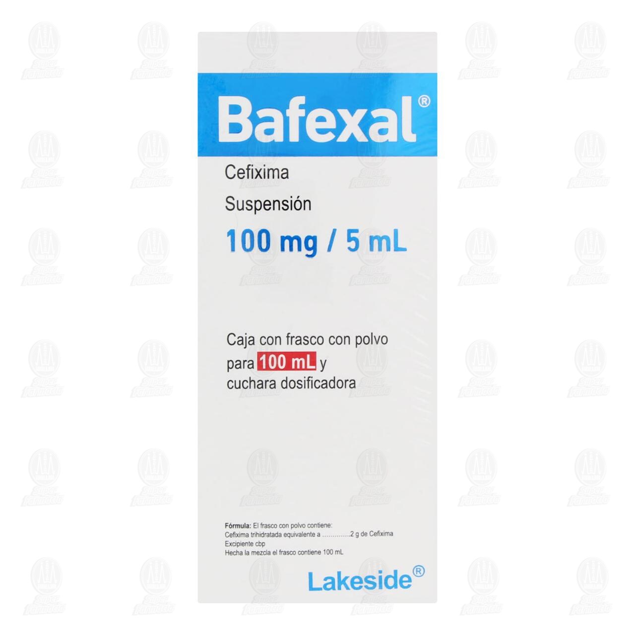 Bafexal 100mg/5ml Suspensi&oacute;n, 100 ml. image number 1