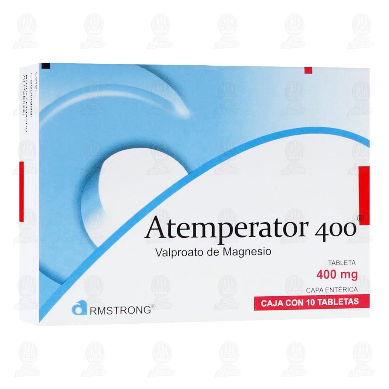 Atemperator 400 mg, 10 Tabletas.