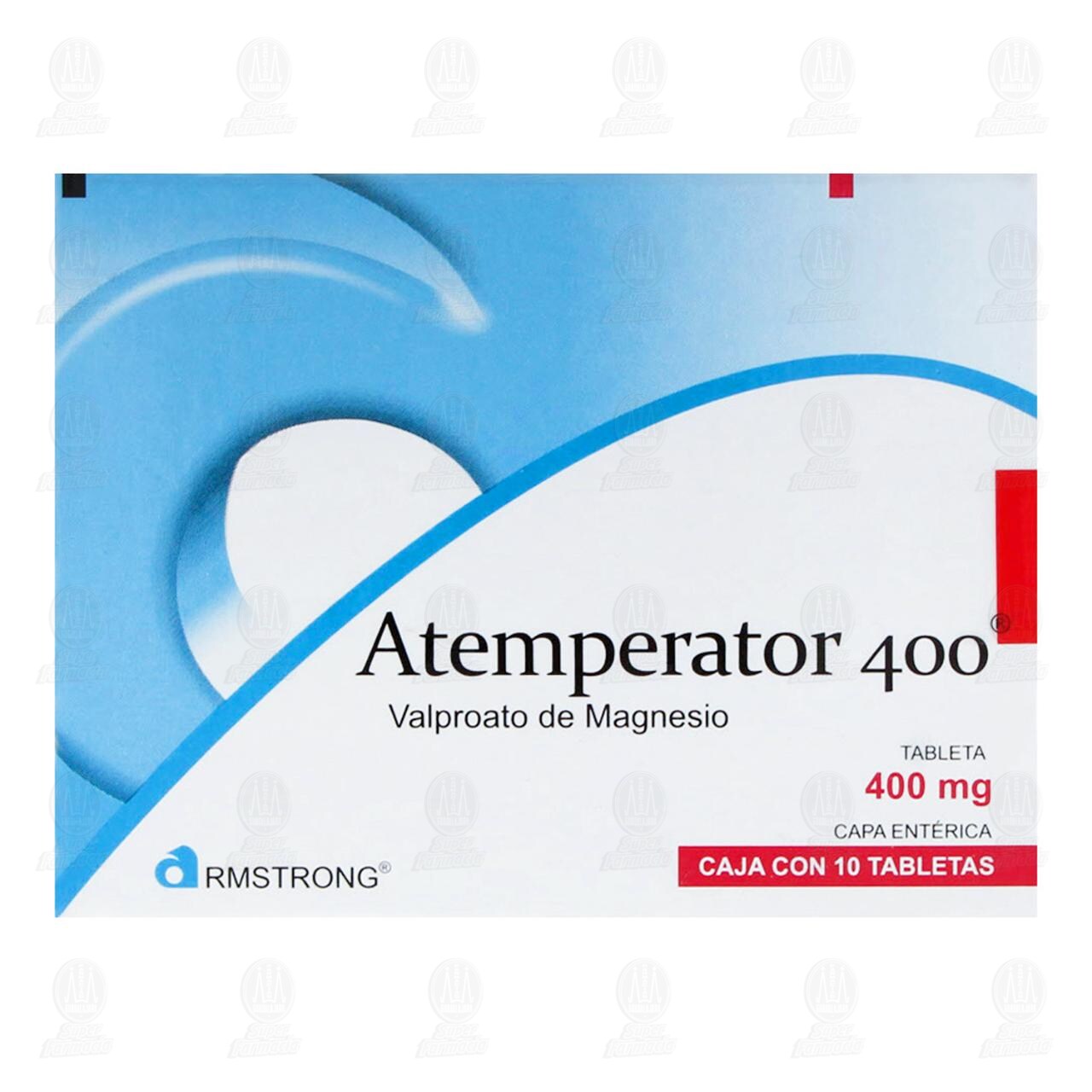 Atemperator 400 mg, 10 Tabletas. image number 1