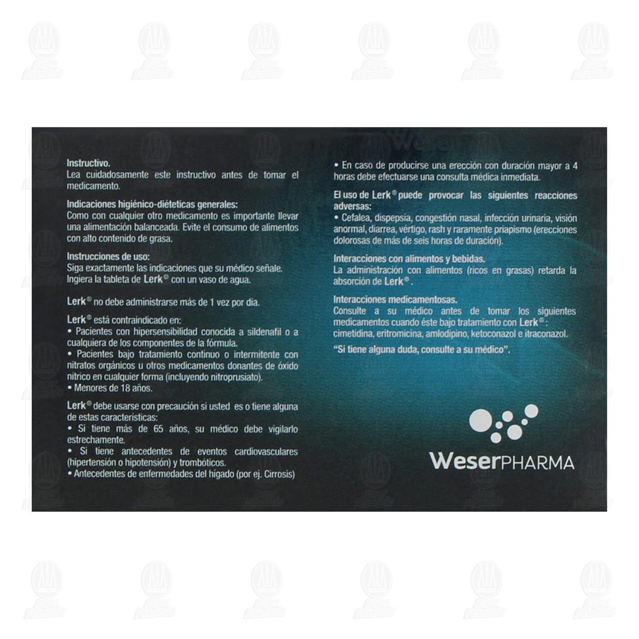 Lerk 100 mg, 10 Comprimidos. image number 2