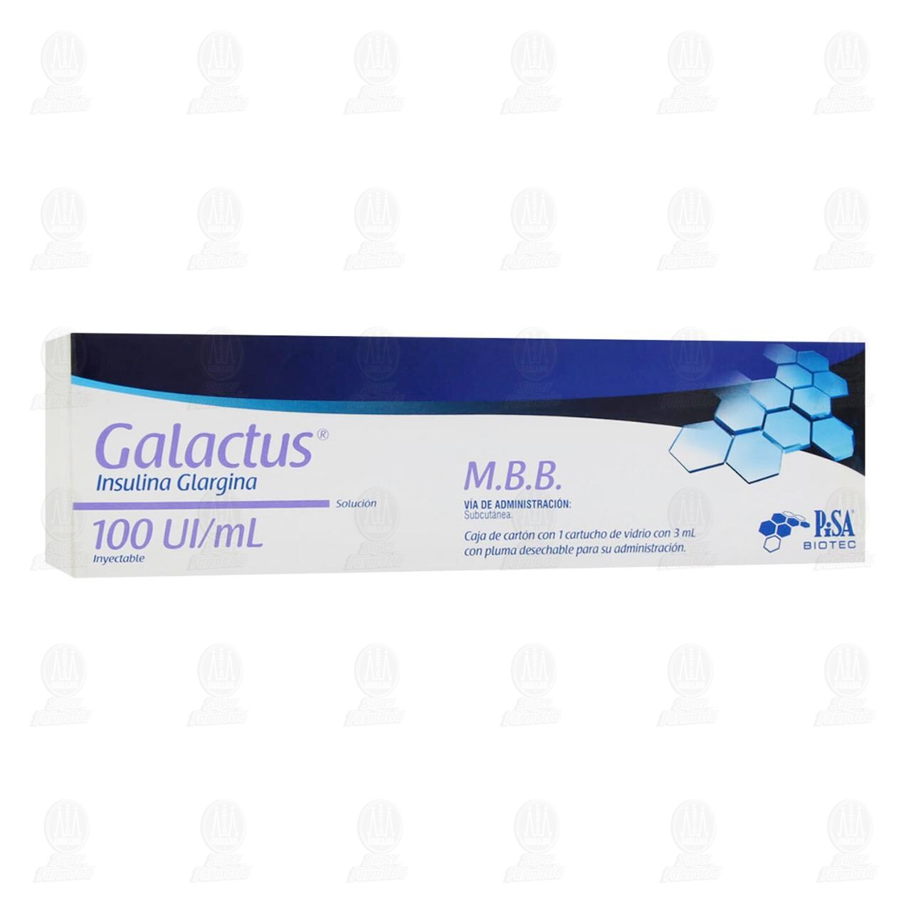 Galactus 100UI/ml Solución Inyectable Cartucho para Uso en Pluma, 3 ml. image number 0