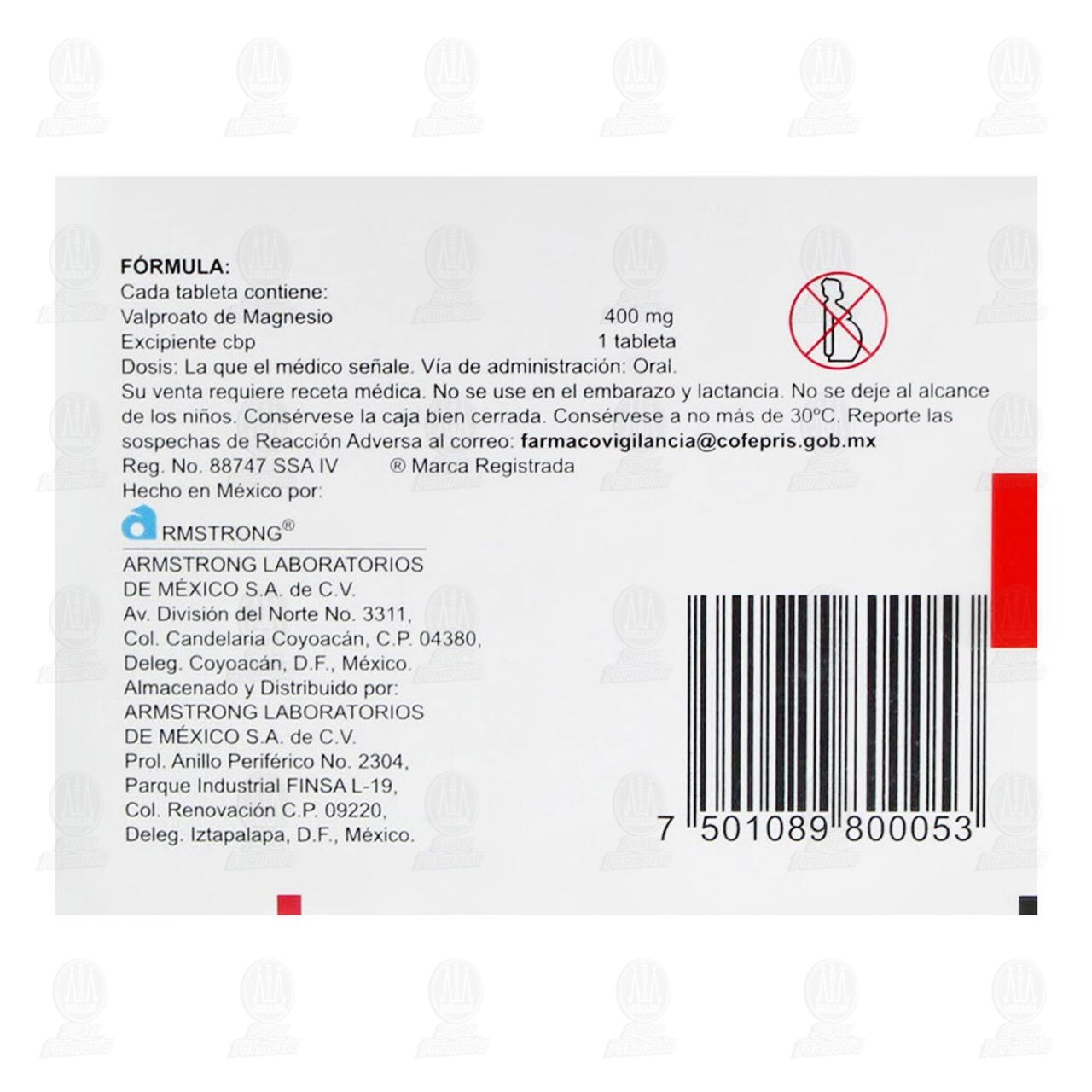 Atemperator 400 mg, 20 Tabletas. image number 2