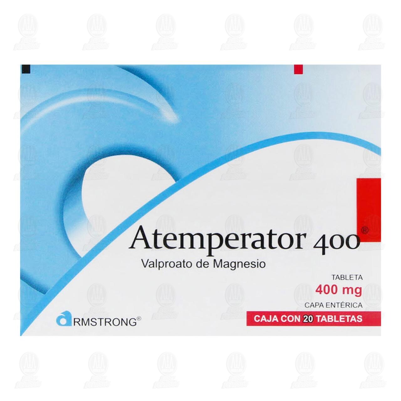 Atemperator 400 mg, 20 Tabletas. image number 1