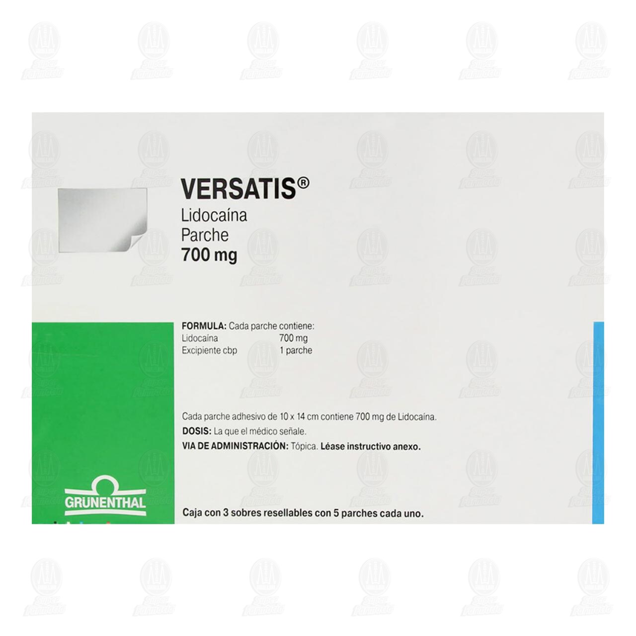 Versatis 700 mg, 15 Parches. image number 1