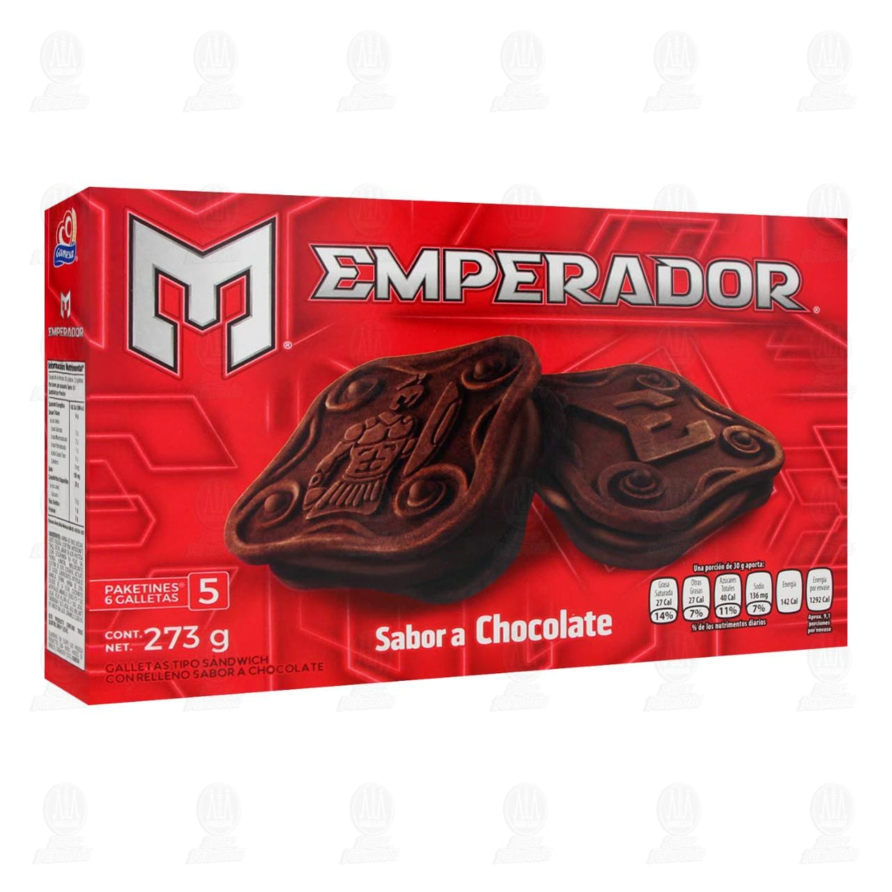 Imagen para Galletas Emperador Sabor Chocolate, 273 gr.