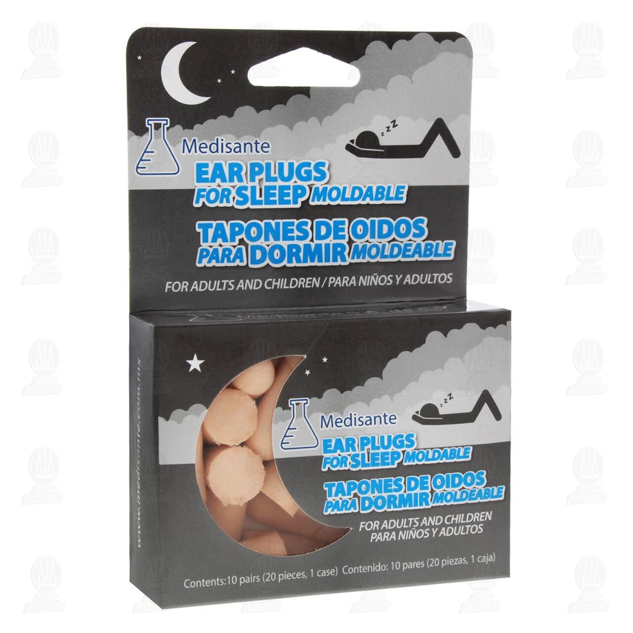 Tap&oacute;n para O&iacute;do Medisante, 10 Pares. image number 0