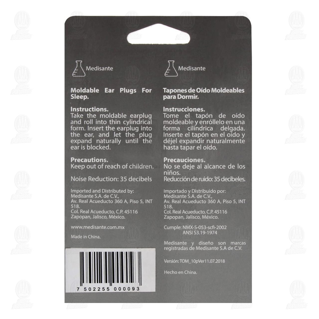 Tap&oacute;n para O&iacute;do Medisante, 10 Pares. image number 2