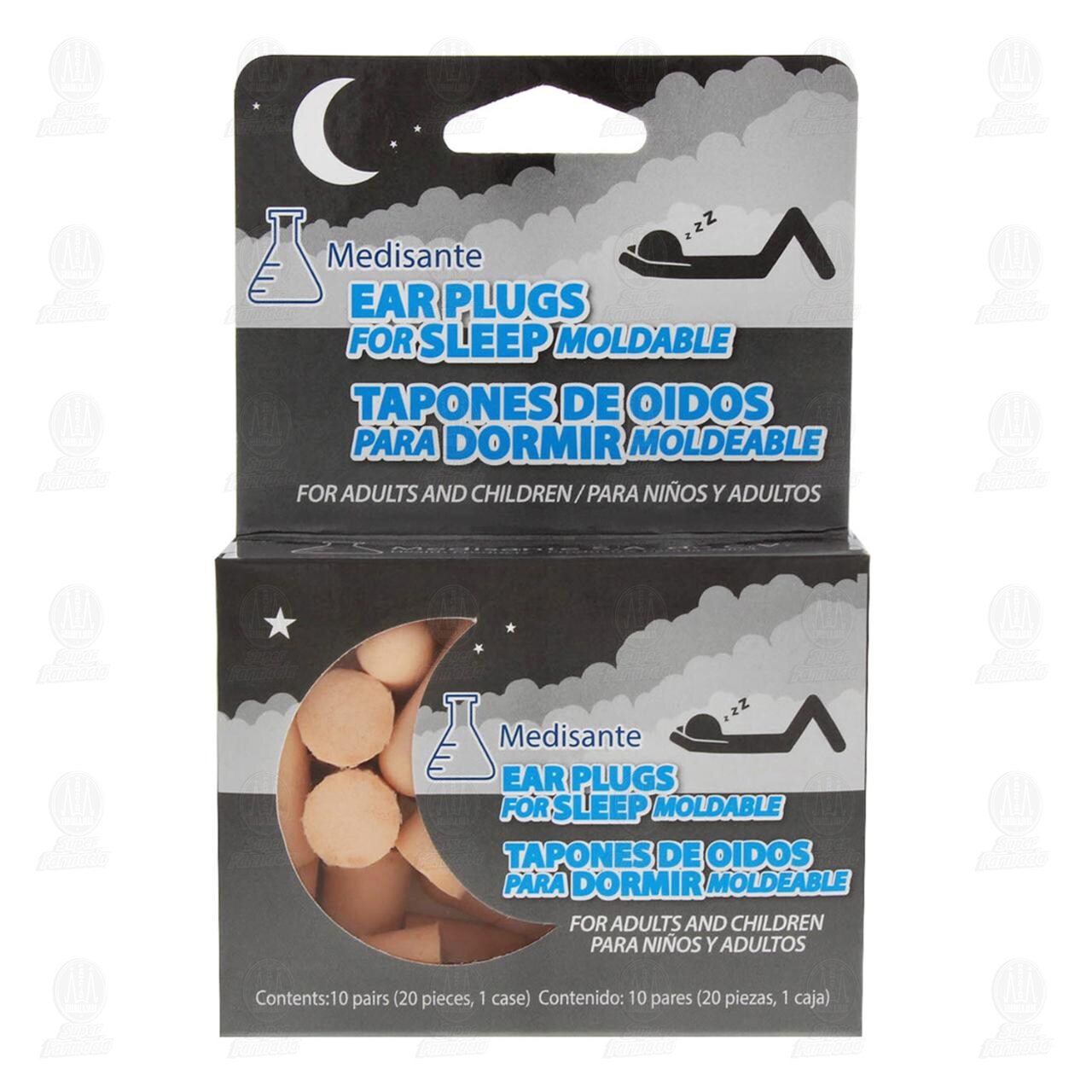 Tap&oacute;n para O&iacute;do Medisante, 10 Pares. image number 1