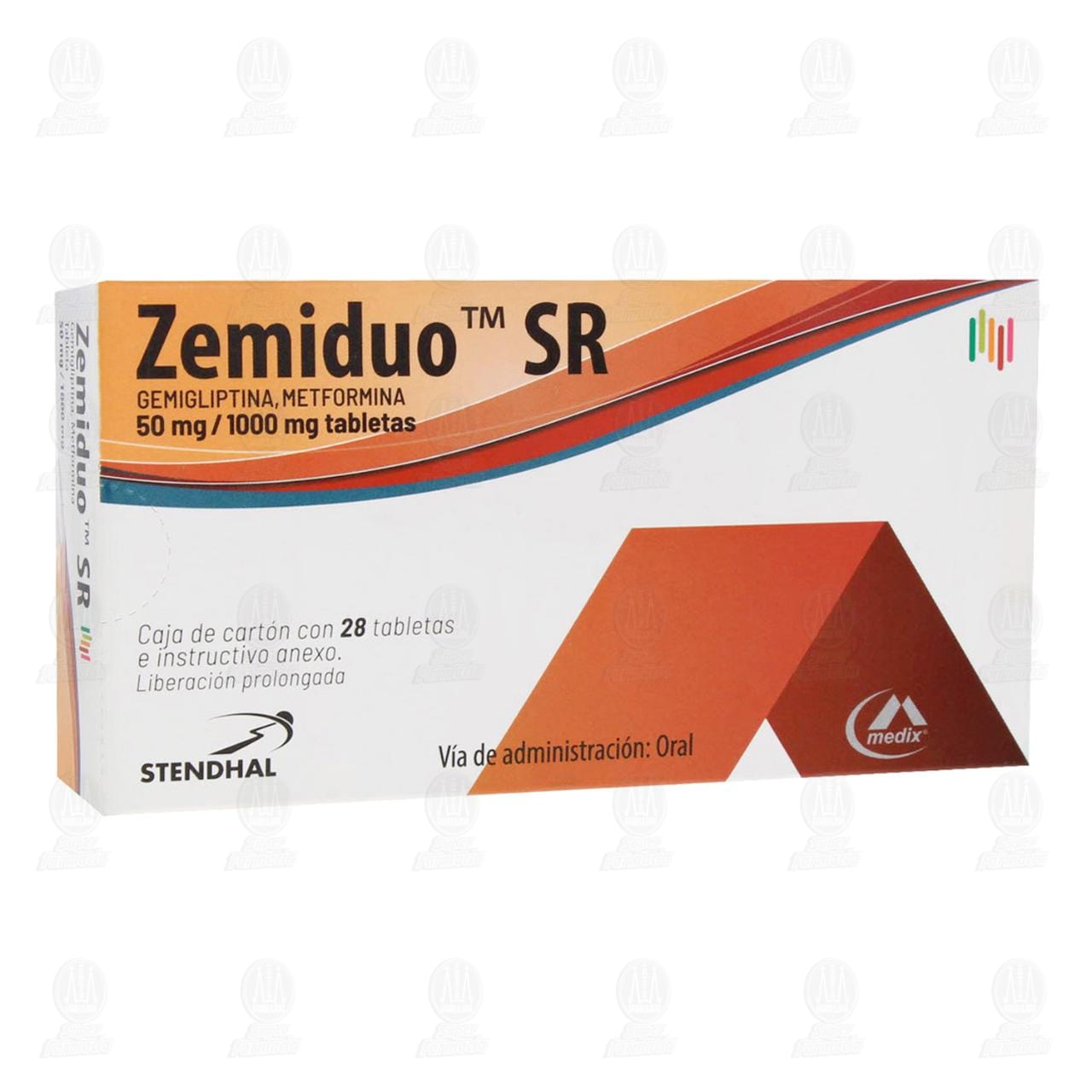 Zemiduo SR 50mg/1000mg, 28 Tabletas. image number 0