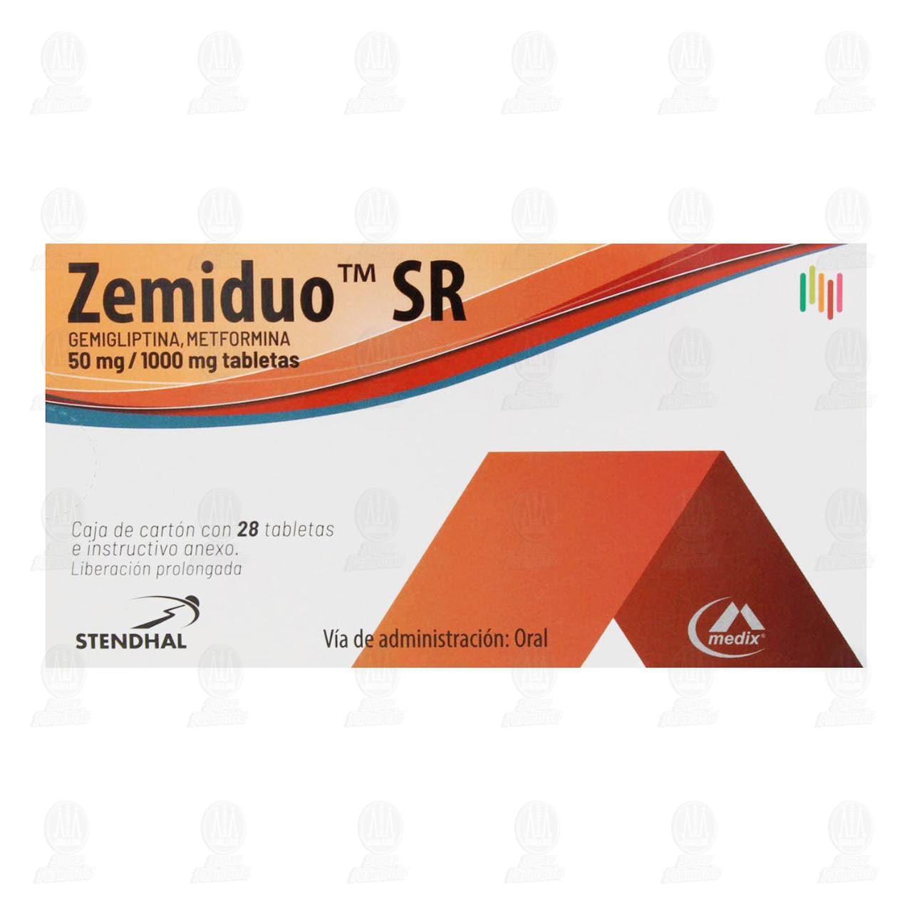Zemiduo SR 50mg/1000mg, 28 Tabletas. image number 1