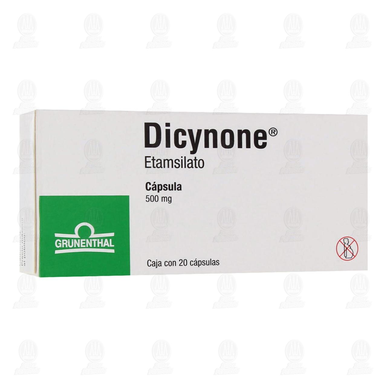 Dicynone 500 mg, 20 Cápsulas.