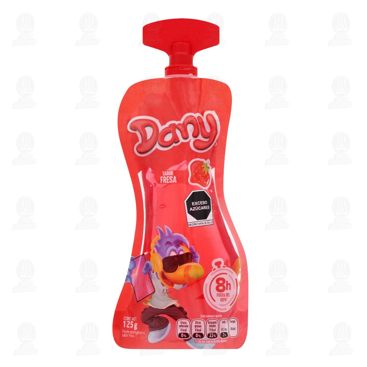 Gelatina Dany Sabor Fresa, 125 gr.