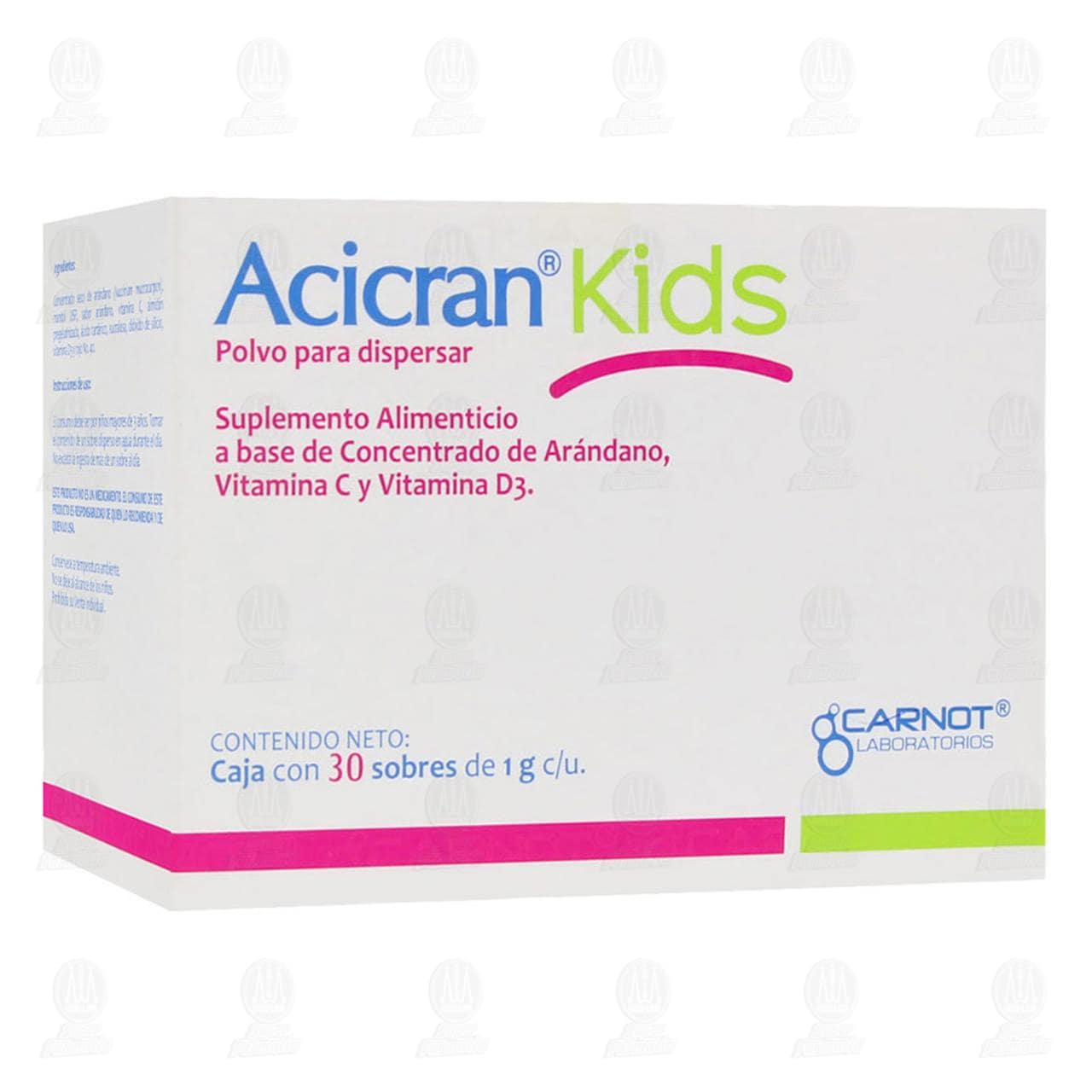 Imagen para Suplemento Alimenticio Acicran Kids en Polvo, 30 Sobres de 1gr c/u.