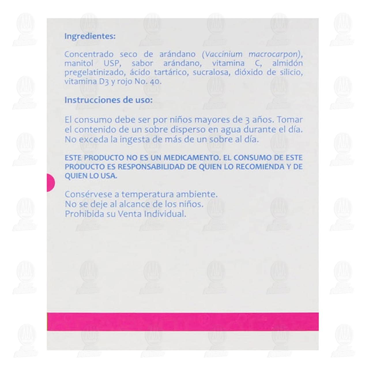 Suplemento Alimenticio Acicran Kids en Polvo, 30 Sobres de 1gr c/u. image number 3