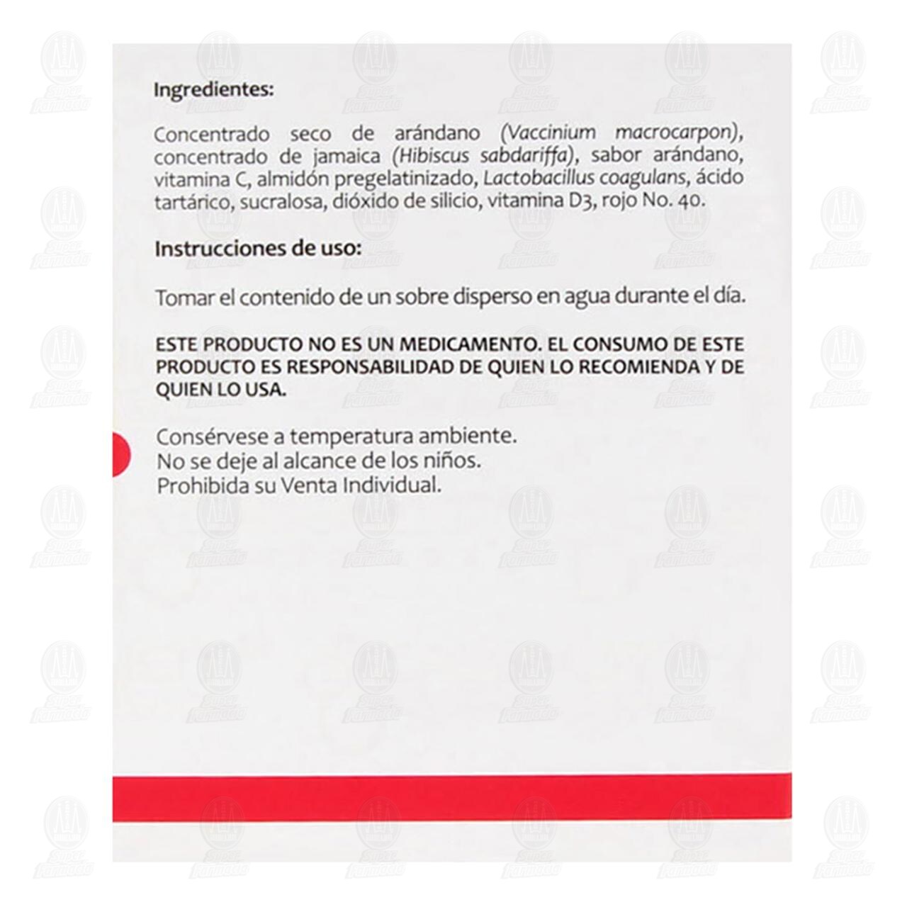 Suplemento Alimenticio Acicran Mix en Polvo, 30 Sobres de 1gr c/u. image number 3