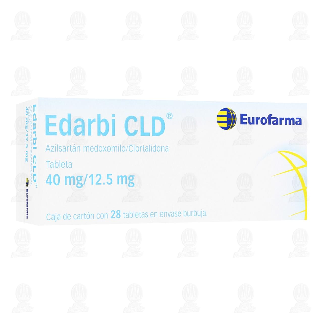 Edarbi CLD 40mg/12.5mg, 28 Tabletas. image number 0