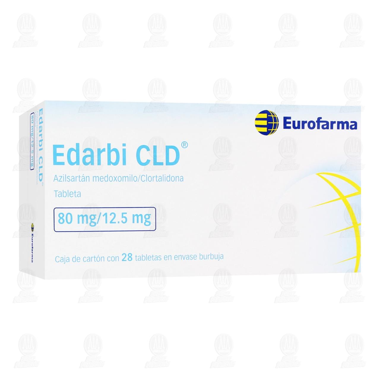 Imagen para Edarbi CLD 80mg/12.5mg, 28 Tabletas.