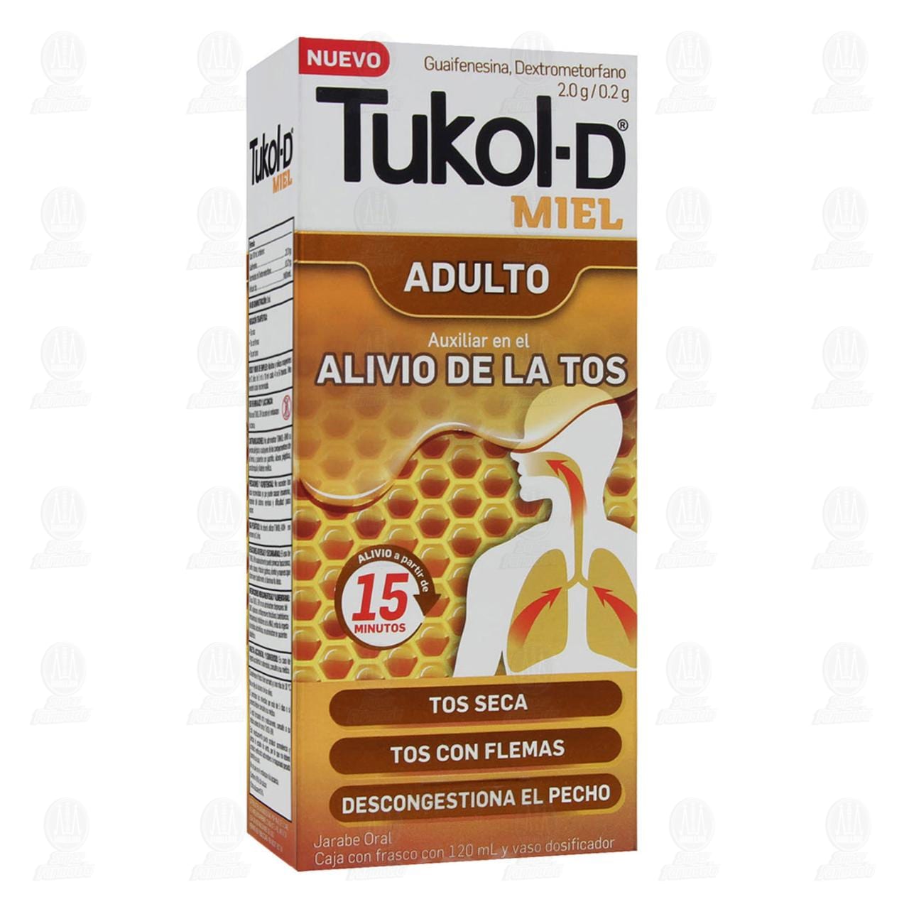 Imagen para Tukol D Miel Jarabe Adulto, 120 ml.