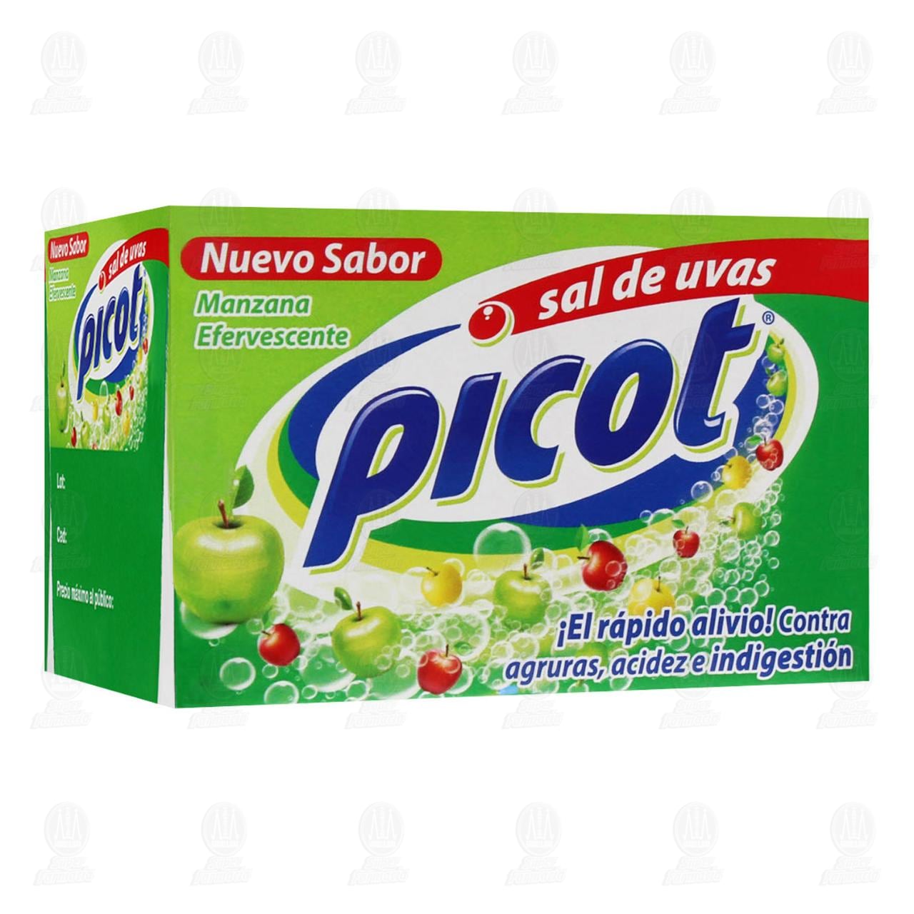 Picot Sal de Uvas Sabor Manzana, 10 Sobres. image number 0