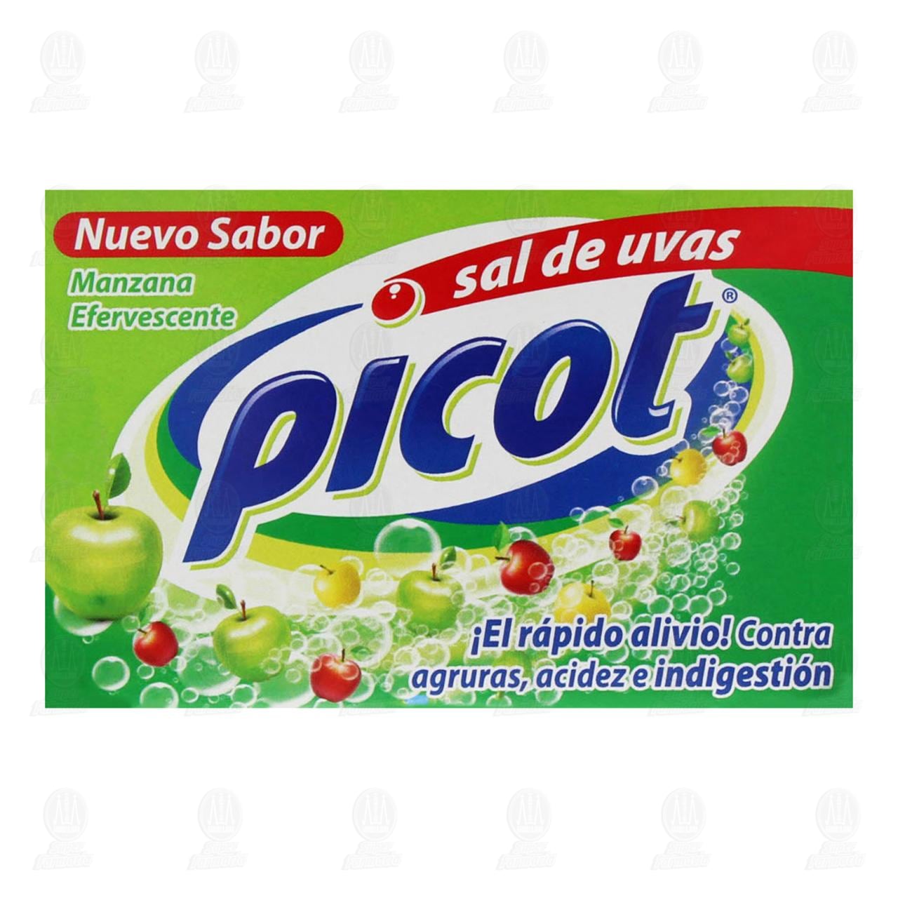 Picot Sal de Uvas Sabor Manzana, 10 Sobres. image number 1
