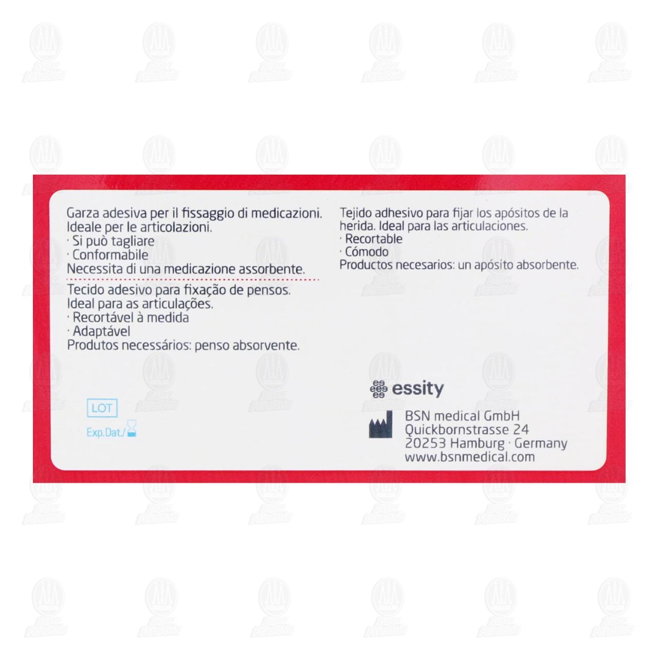 Cinta Adhesiva Leukoplast Hypafix 10cm x 2m, 1 pz. image number 2