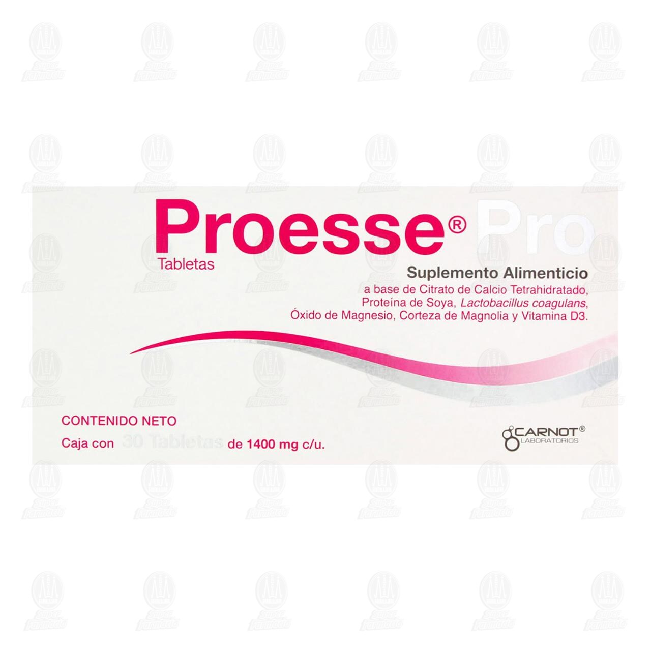 Suplemento Alimenticio Proesse Pro 1400 mg, 30 Tabletas. image number 1