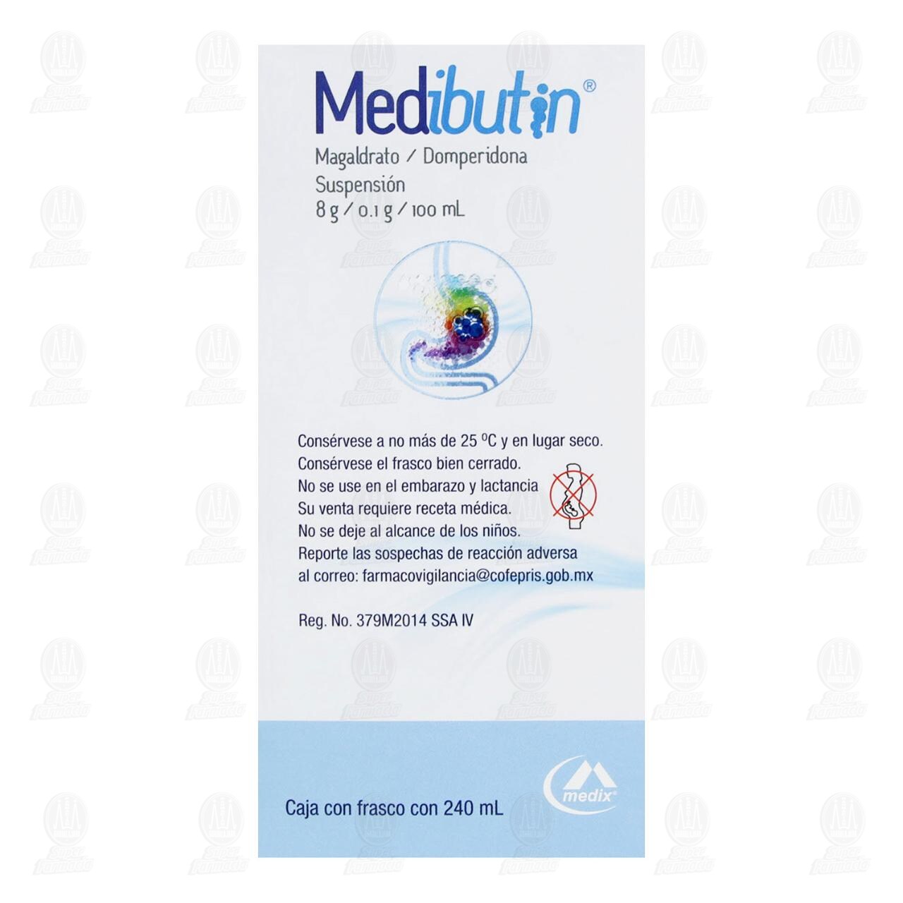 Medibutin 8gr/0.1gr Suspensi&oacute;n, 240 ml. image number 2