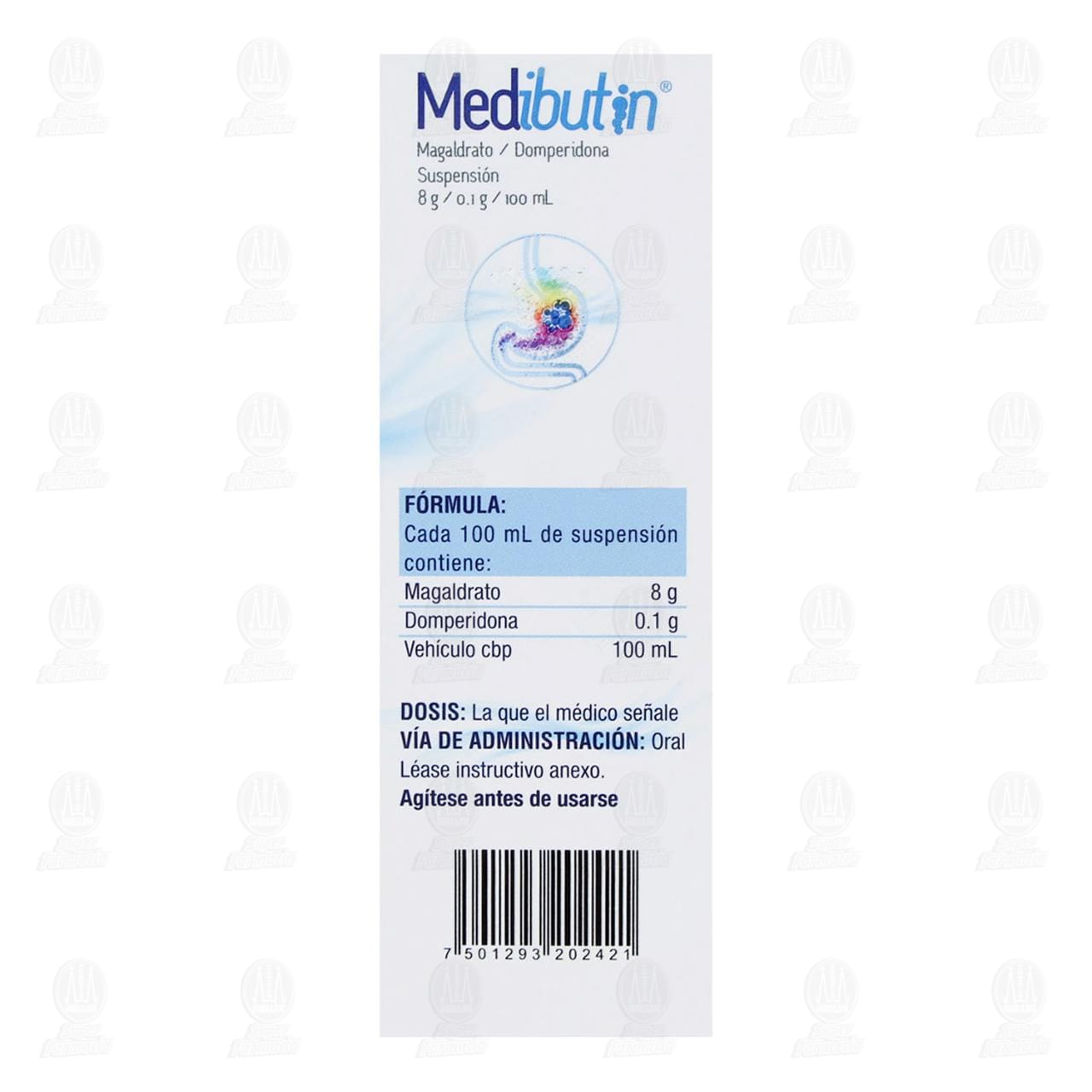 Medibutin 8gr/0.1gr Suspensi&oacute;n, 240 ml. image number 3
