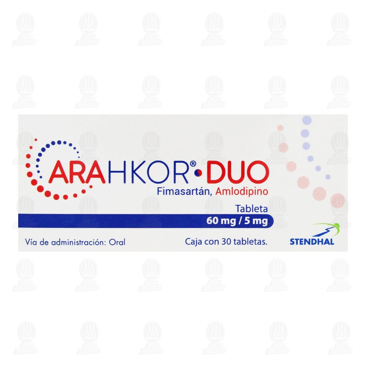 Arahkor Duo 60mg/5mg, 30 Tabletas. image number 1