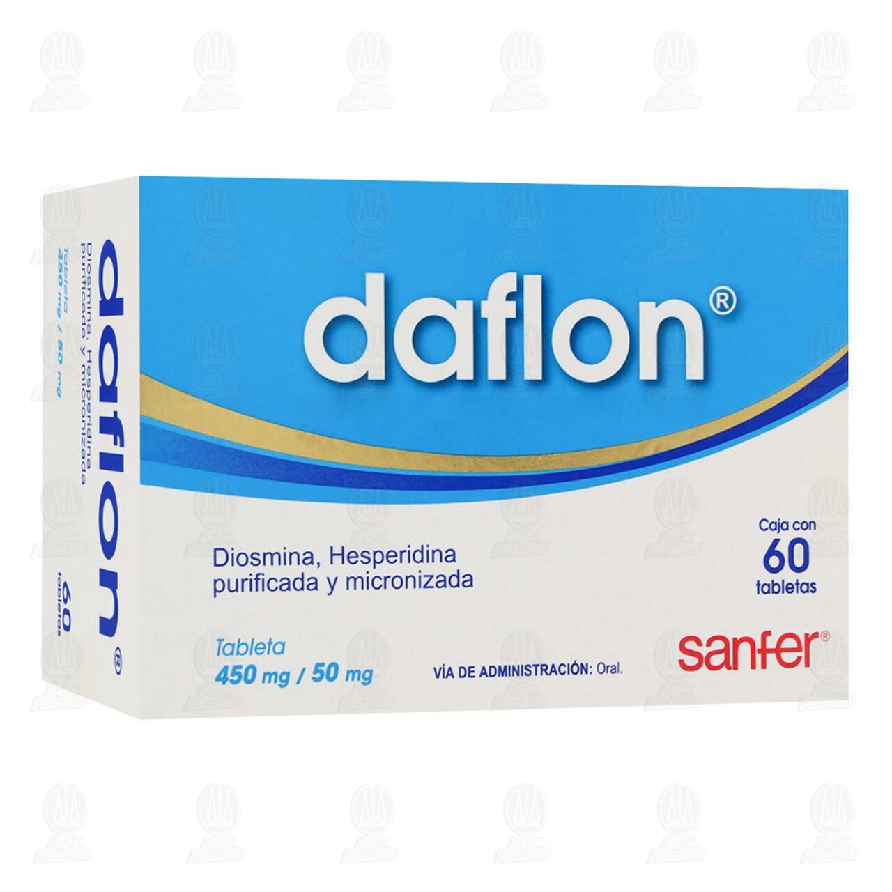Daflon 450mg/50mg, 60 Tabletas.