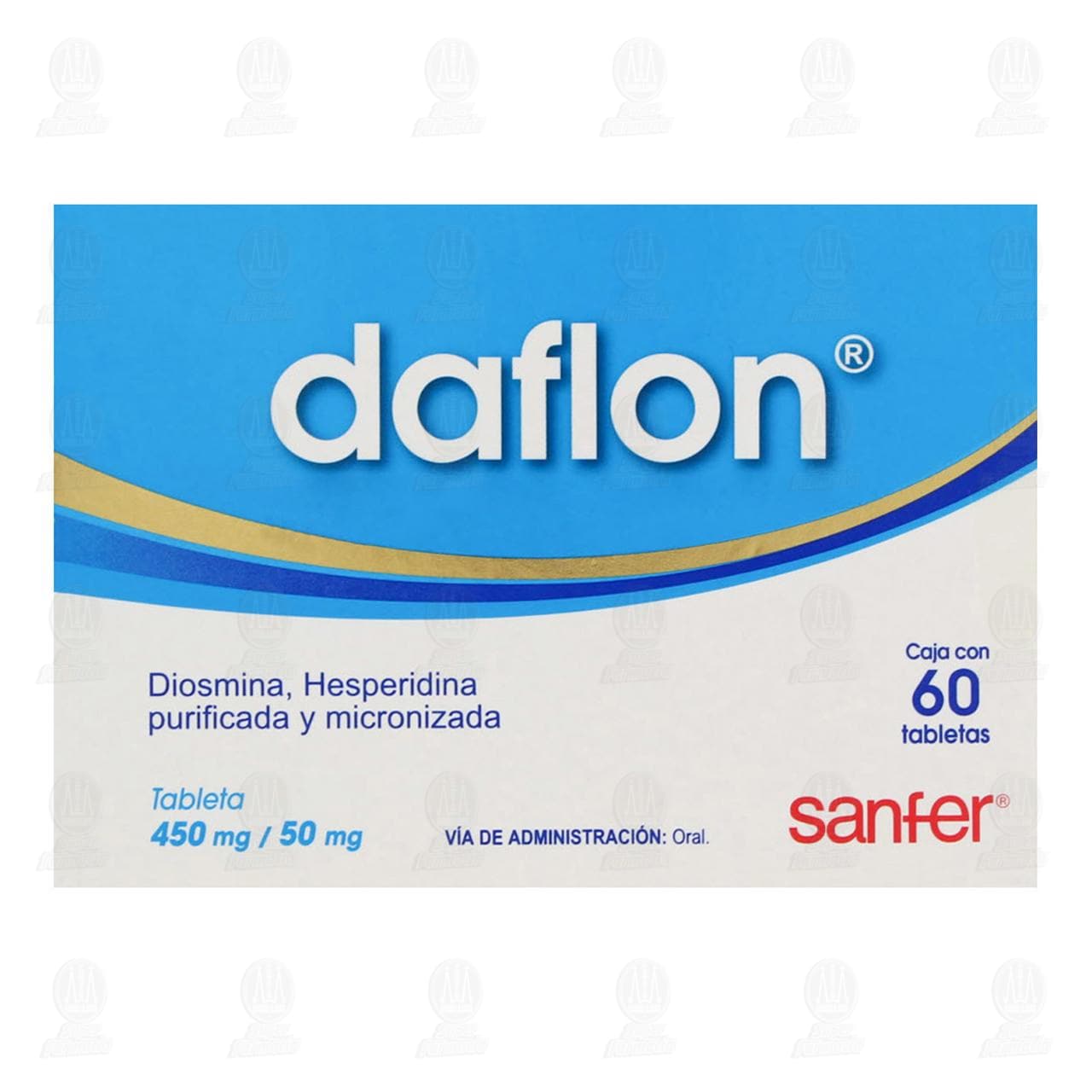 Daflon 450mg/50mg, 60 Tabletas. image number 1
