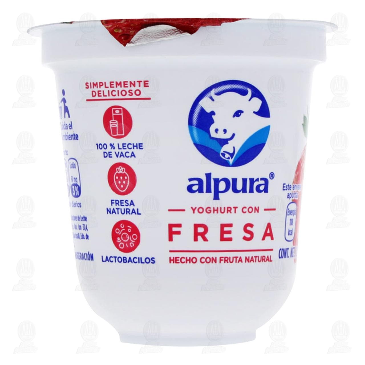 Imagen para Yoghurt Alpura con Fresa, 125 gr.
