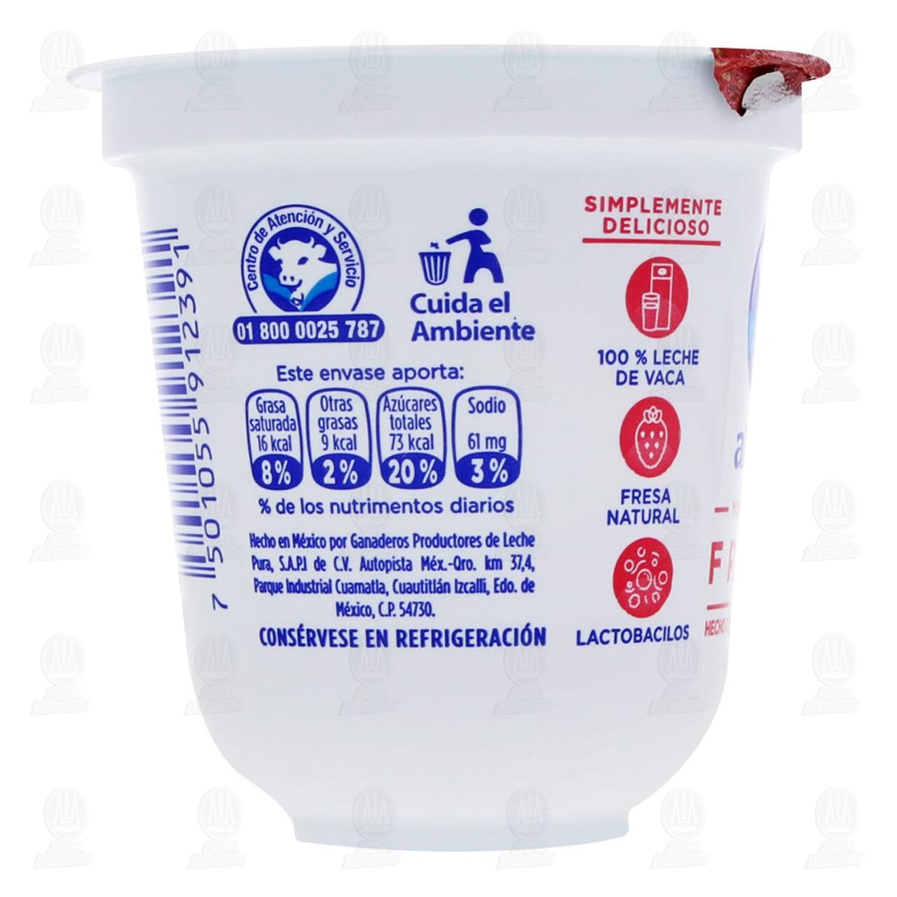 Yoghurt Alpura con Fresa, 125 gr. image number 4