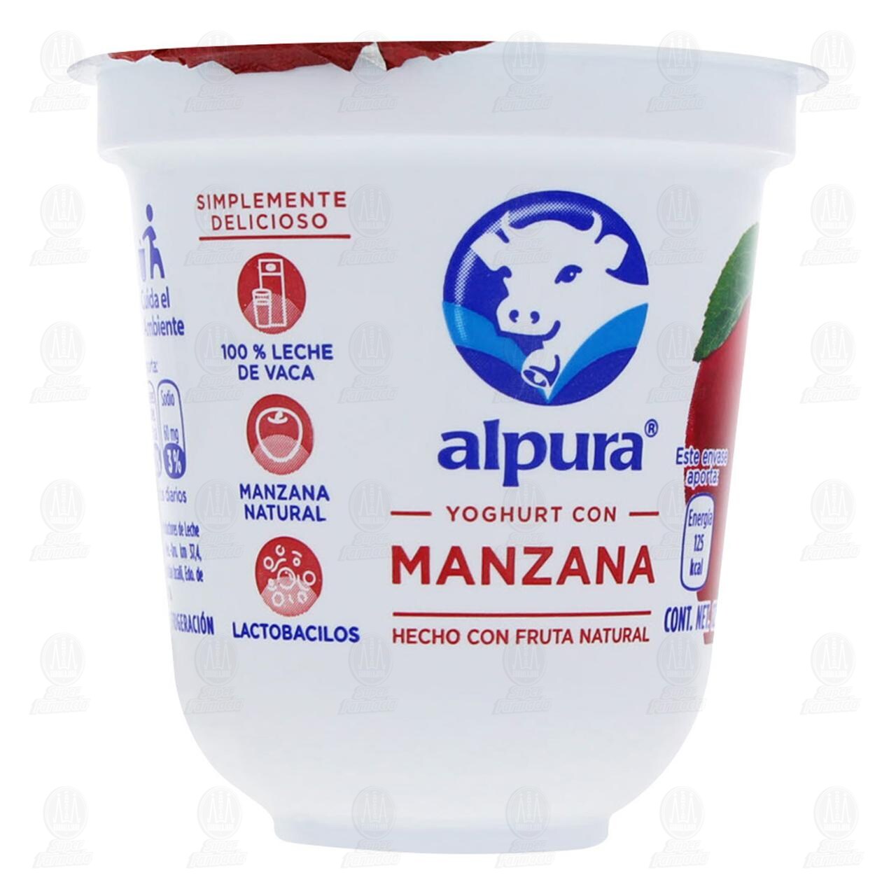 Yoghurt Alpura con Manzana, 125 gr. image number 0